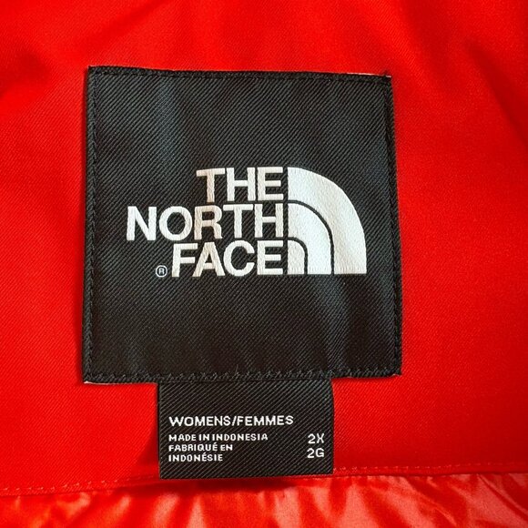 The North Face Women Arctic Parka Down Coat 600 Fill Fiery Red Plus Sz 2XL NWT - Picture 13 of 14